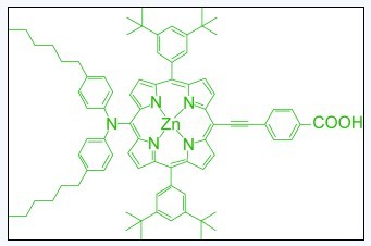 Highly Efficient Mesoscopic Dye-Sensitized Solar Cells Based on DonorCAcceptor-Substituted Porphyrins